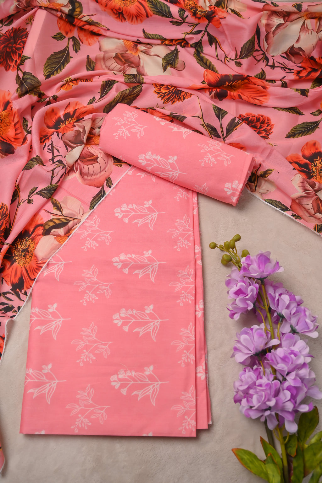 Unstitched-3 Pc