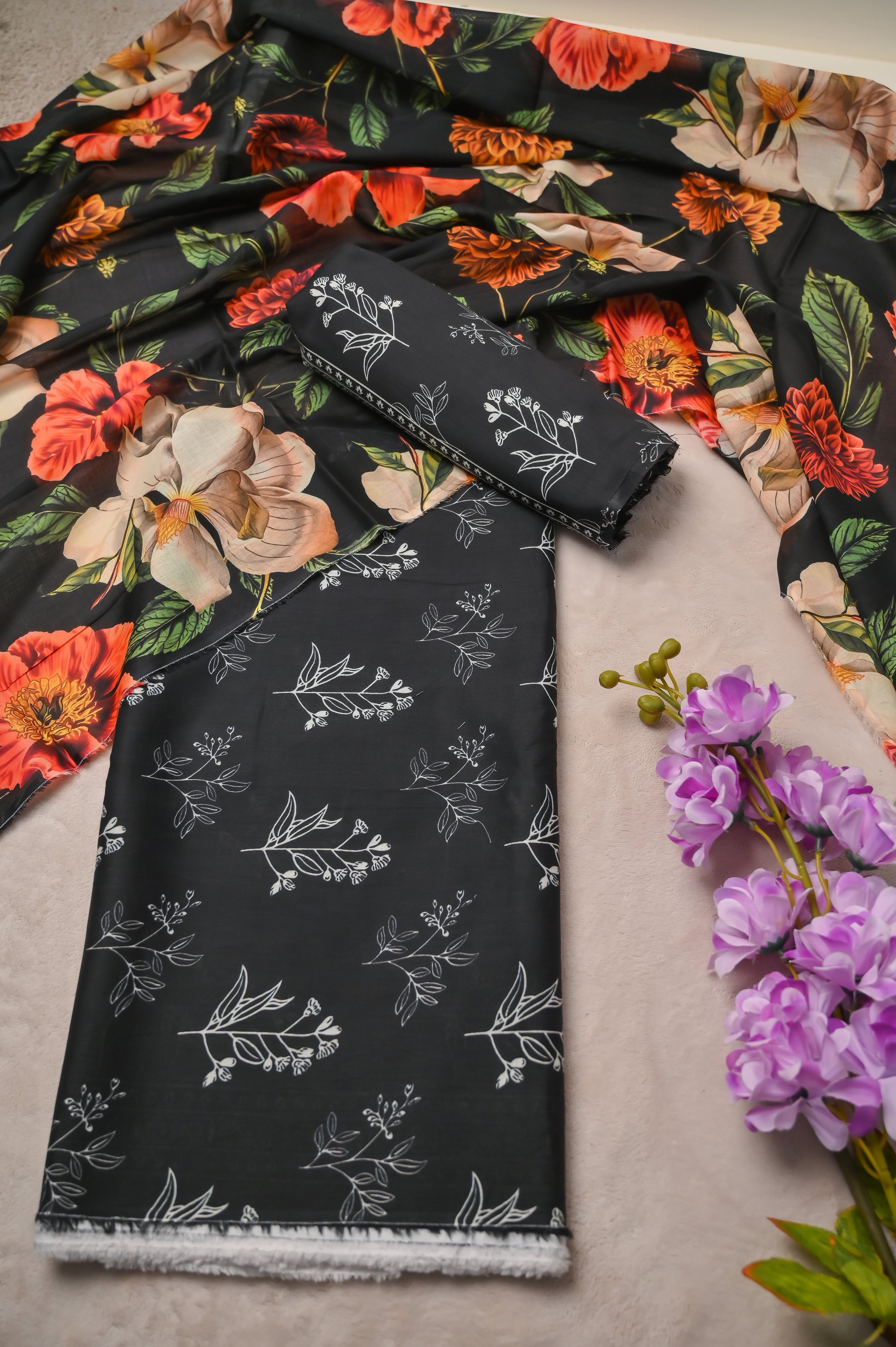 Unstitched-3 Pc