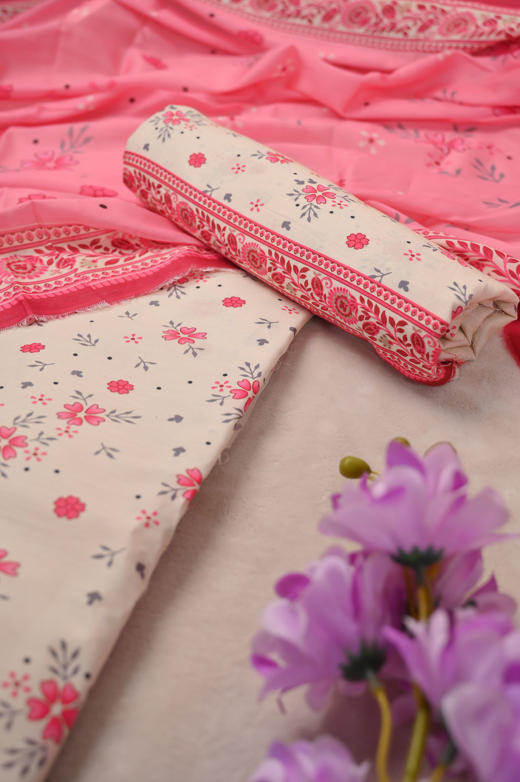 Unstitched-3 Pc