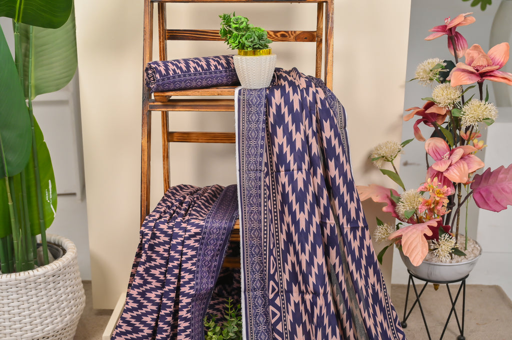 Unstitched-3 Pc